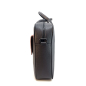 Preview: BGents Leder Business Bag grau Seitenansicht
